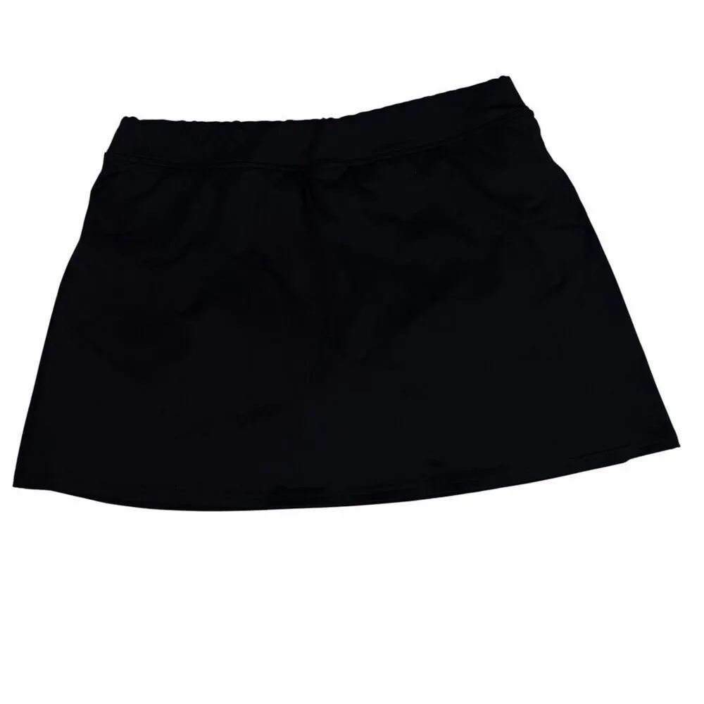 Lands End size 6 Black Swim Skirt